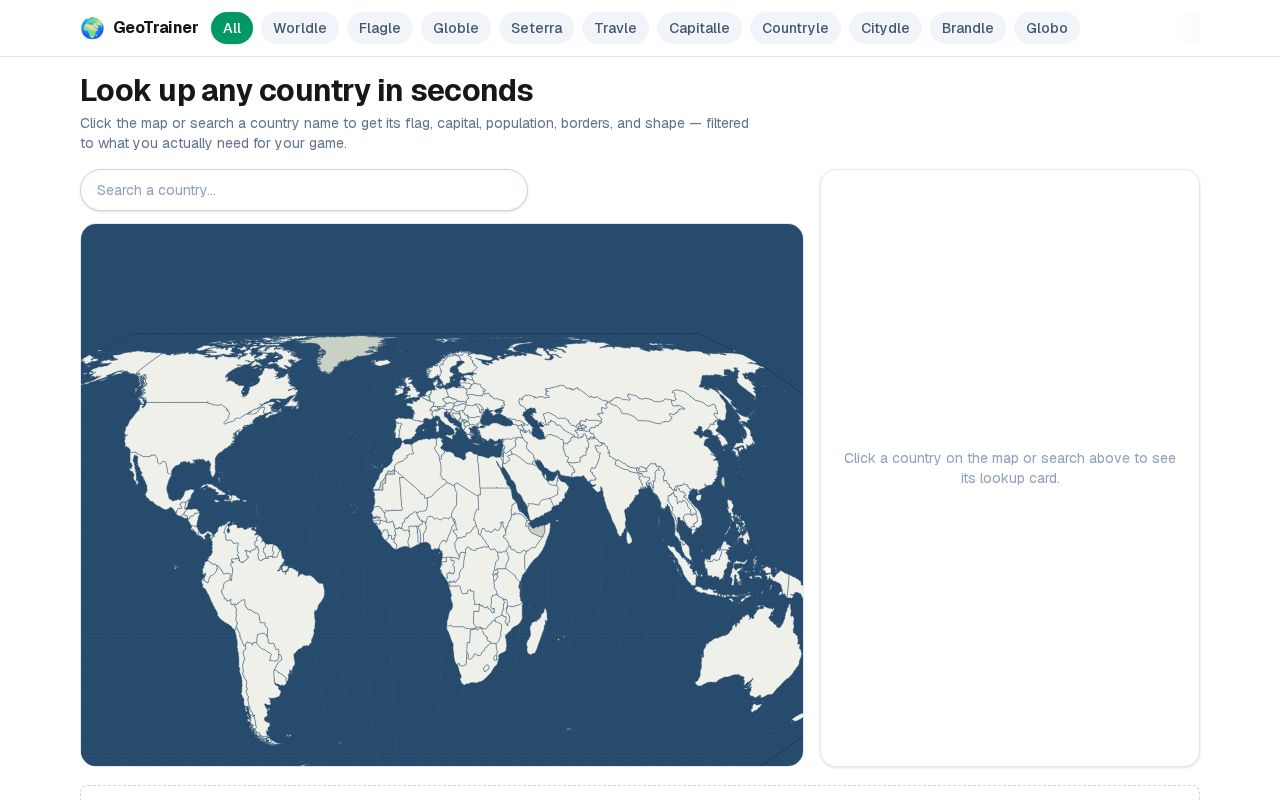 Preview of GeoTrainer
