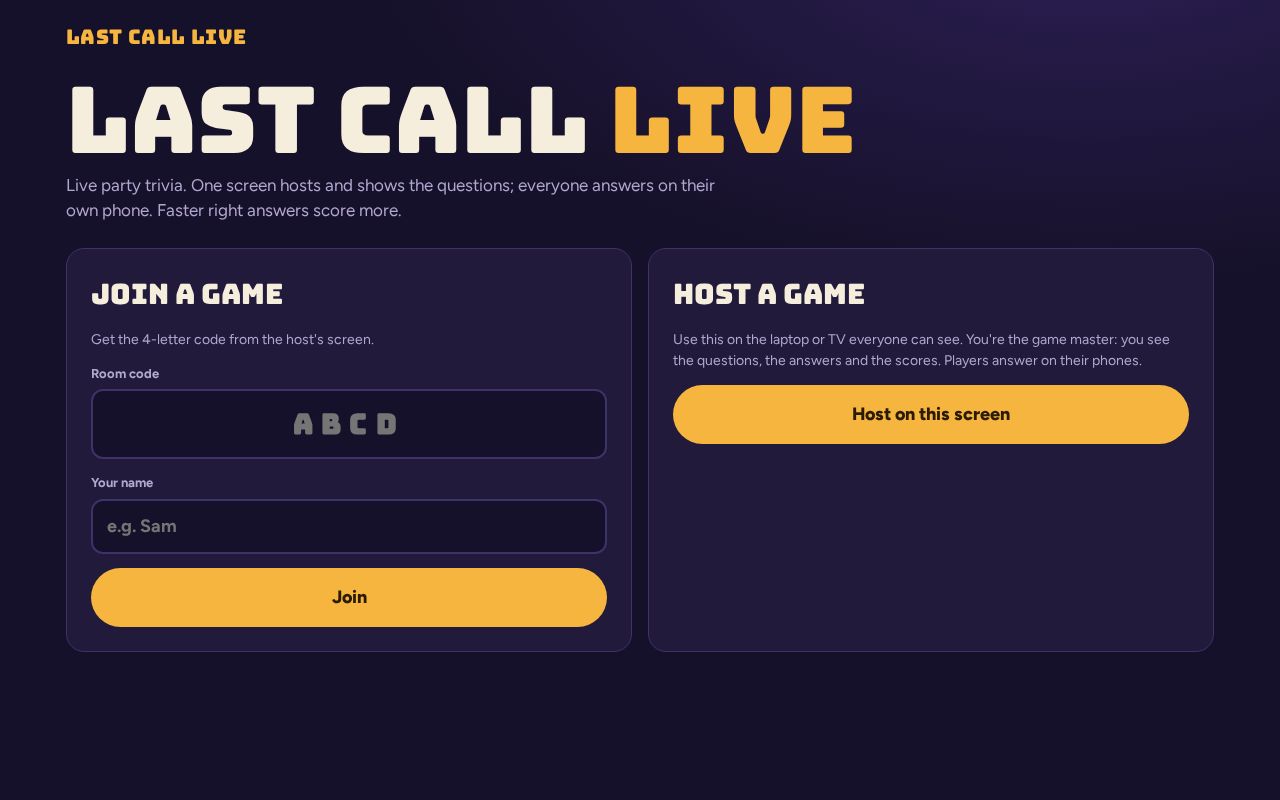 Preview of Last Call Live