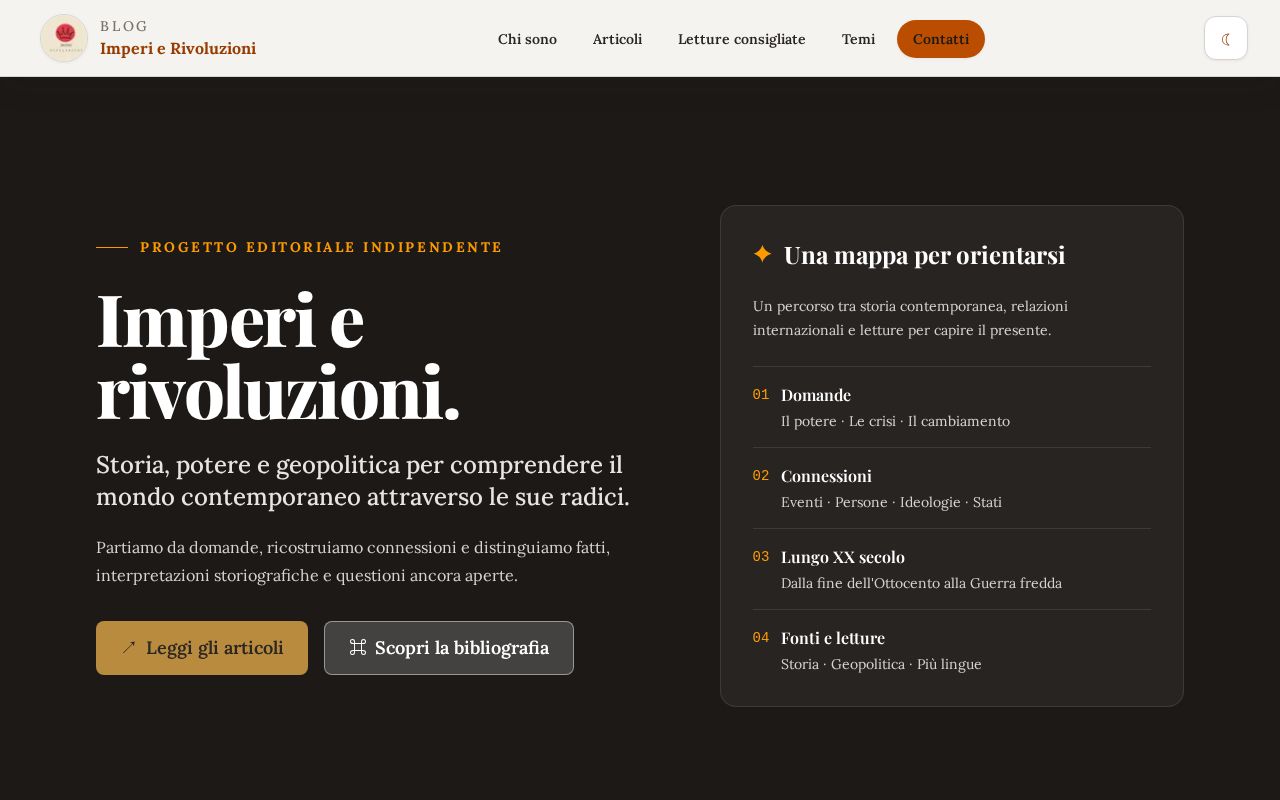 Preview of Imperi E Rivoluzioni Blog