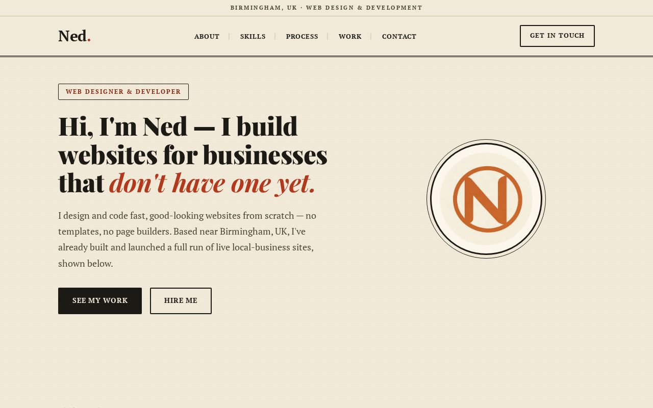 Preview of Neds Portfolio