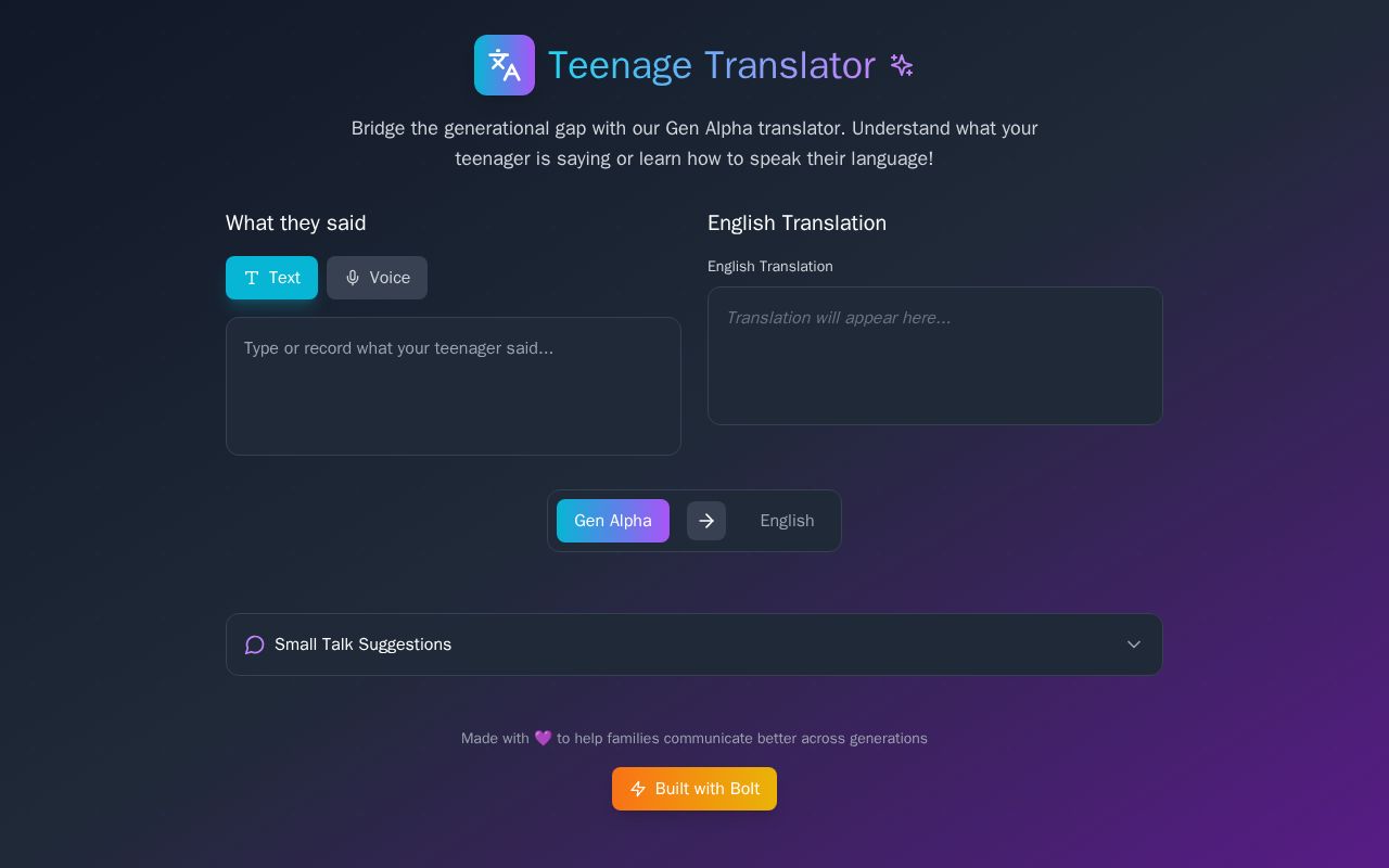Preview of Teenage Translator