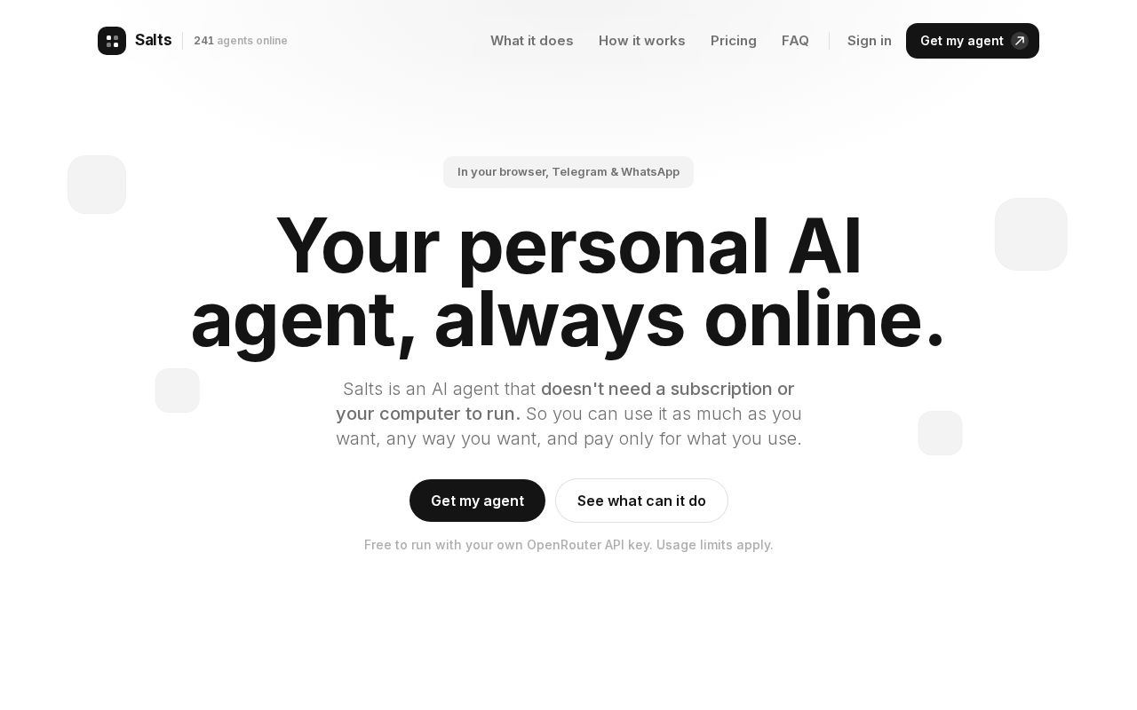 Preview of Salts Agent