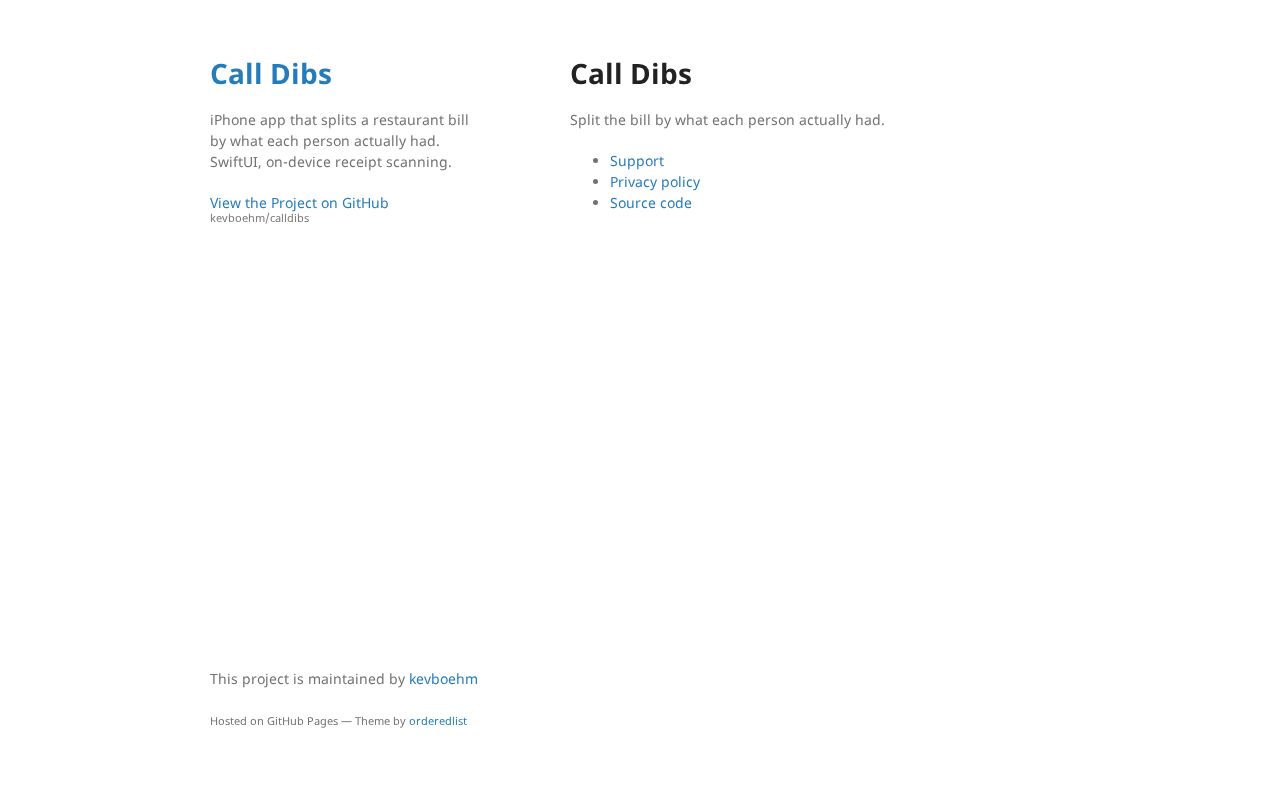 Preview of Calldibs