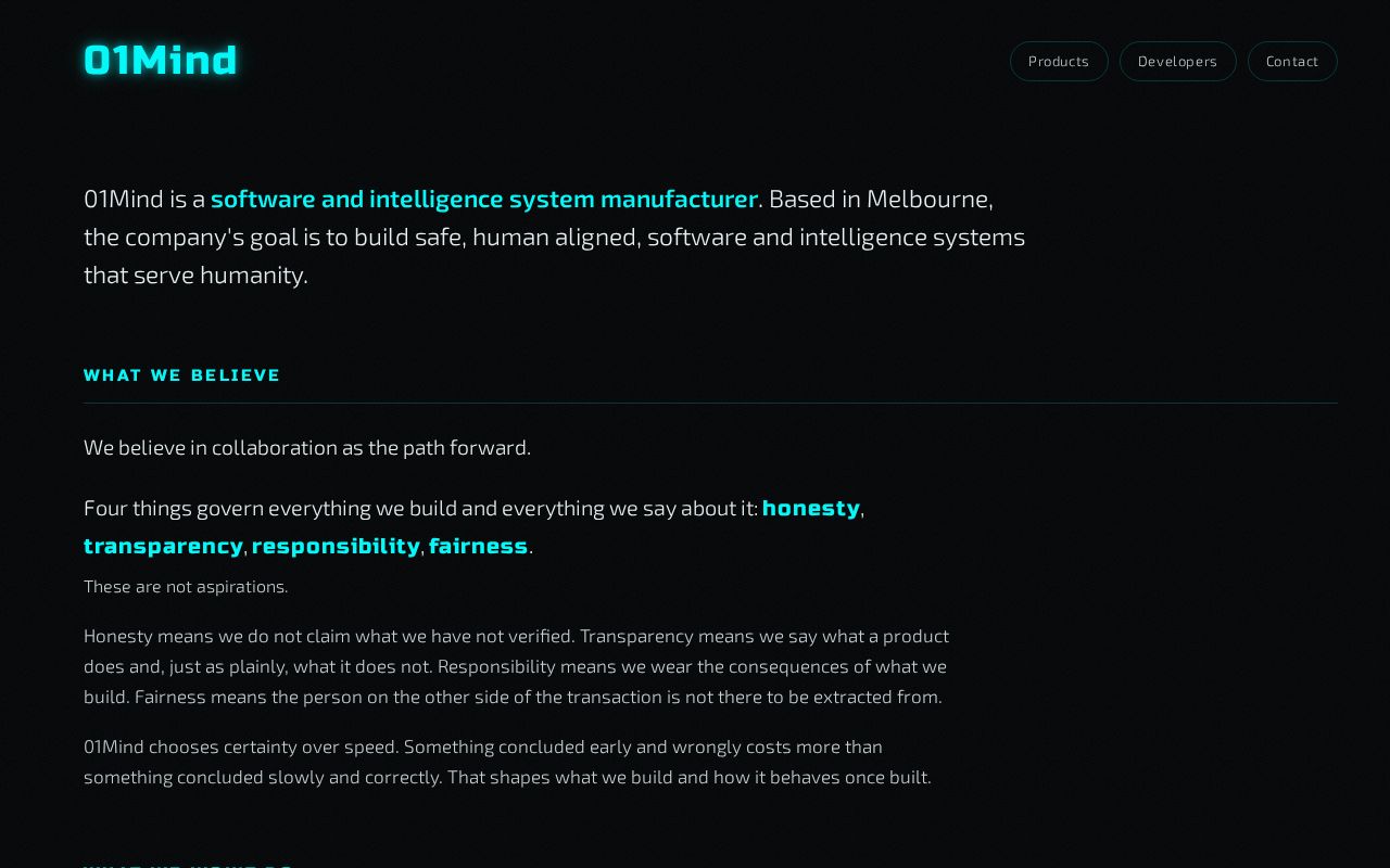 Preview of 01mind Net