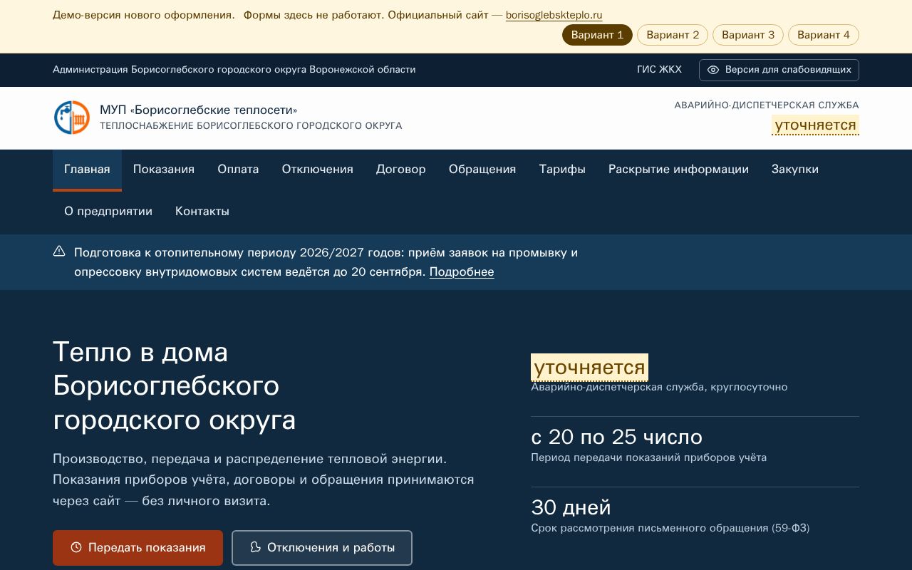 Preview of Borisoglebsk Teploseti