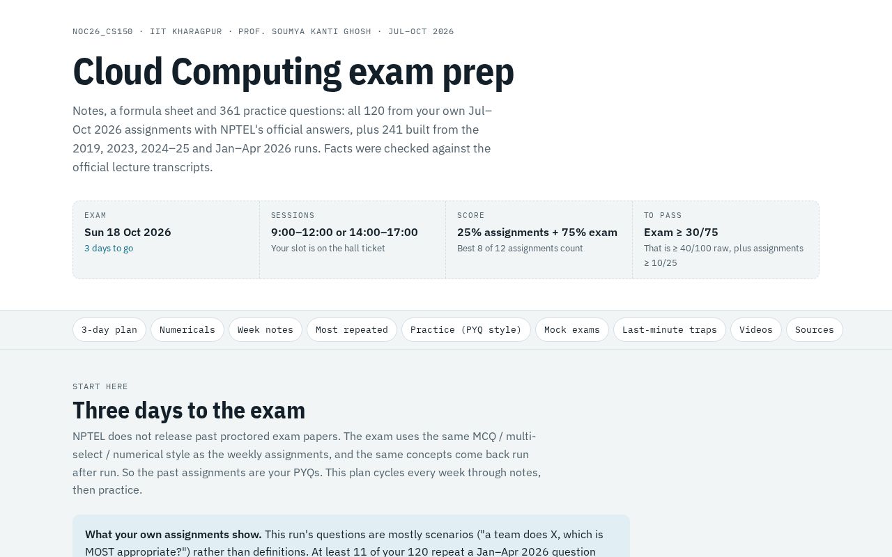 Preview of Nptel Cloud Computing Prep