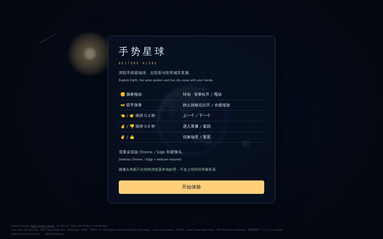 Preview of Gesture Globe