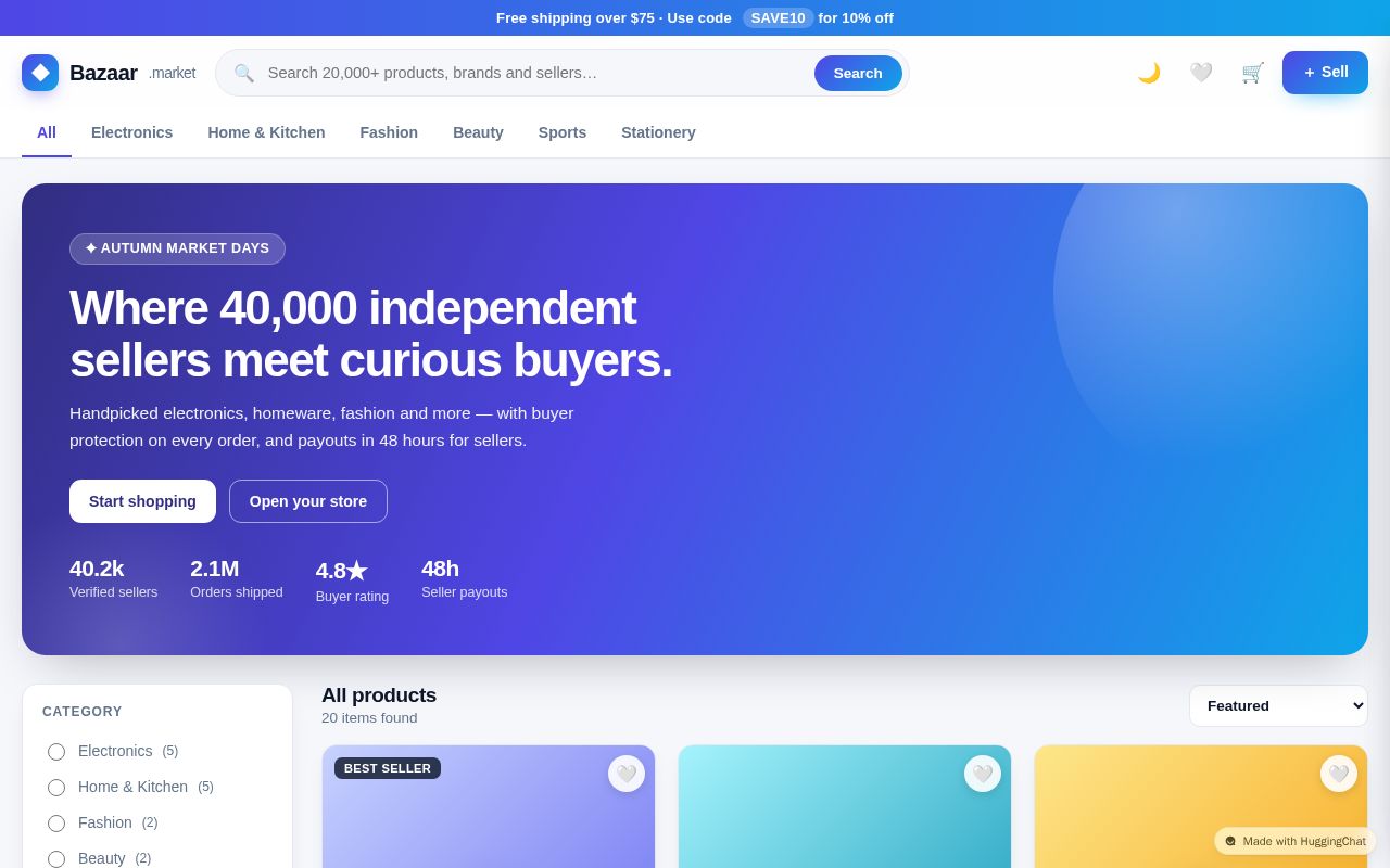Preview of Marketplace — Buy & Sell