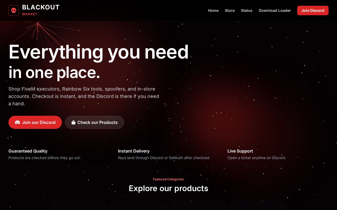 Preview of Blackout Market