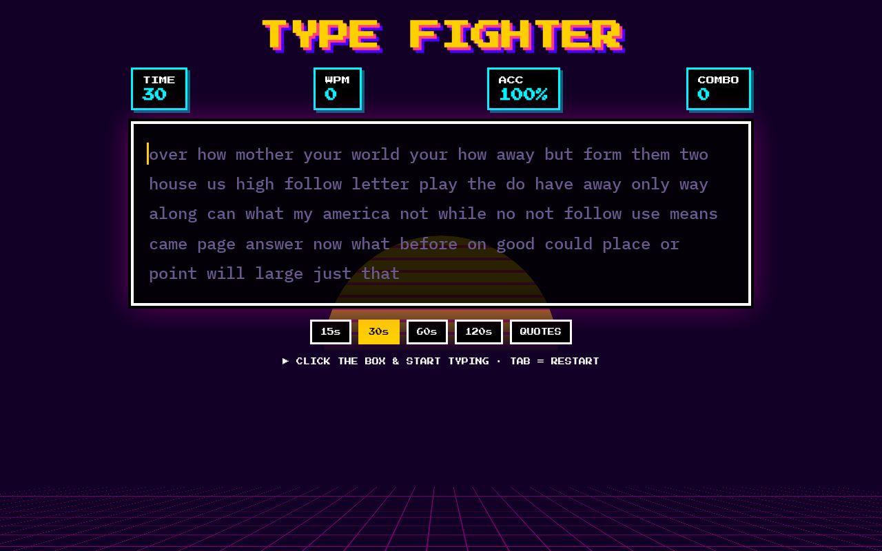 Preview of Type Fighter Gamification