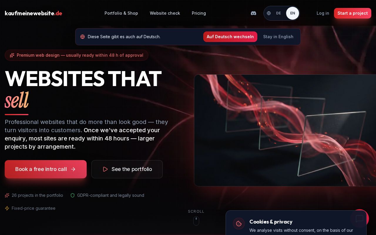 Preview of Kaufmeinewebsite