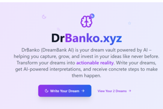 Preview of drbanko.xyz (DreamBank AI)