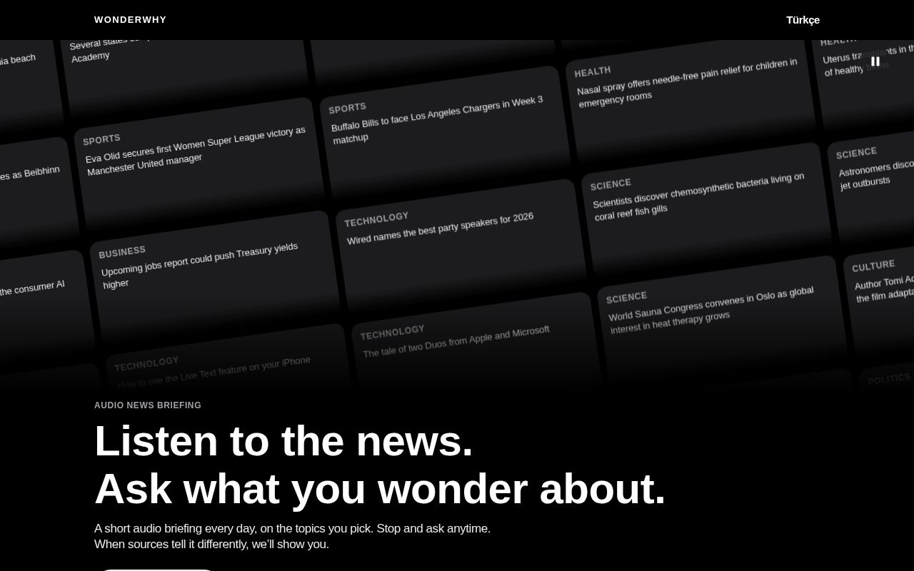 Preview of Wonderwhy Web
