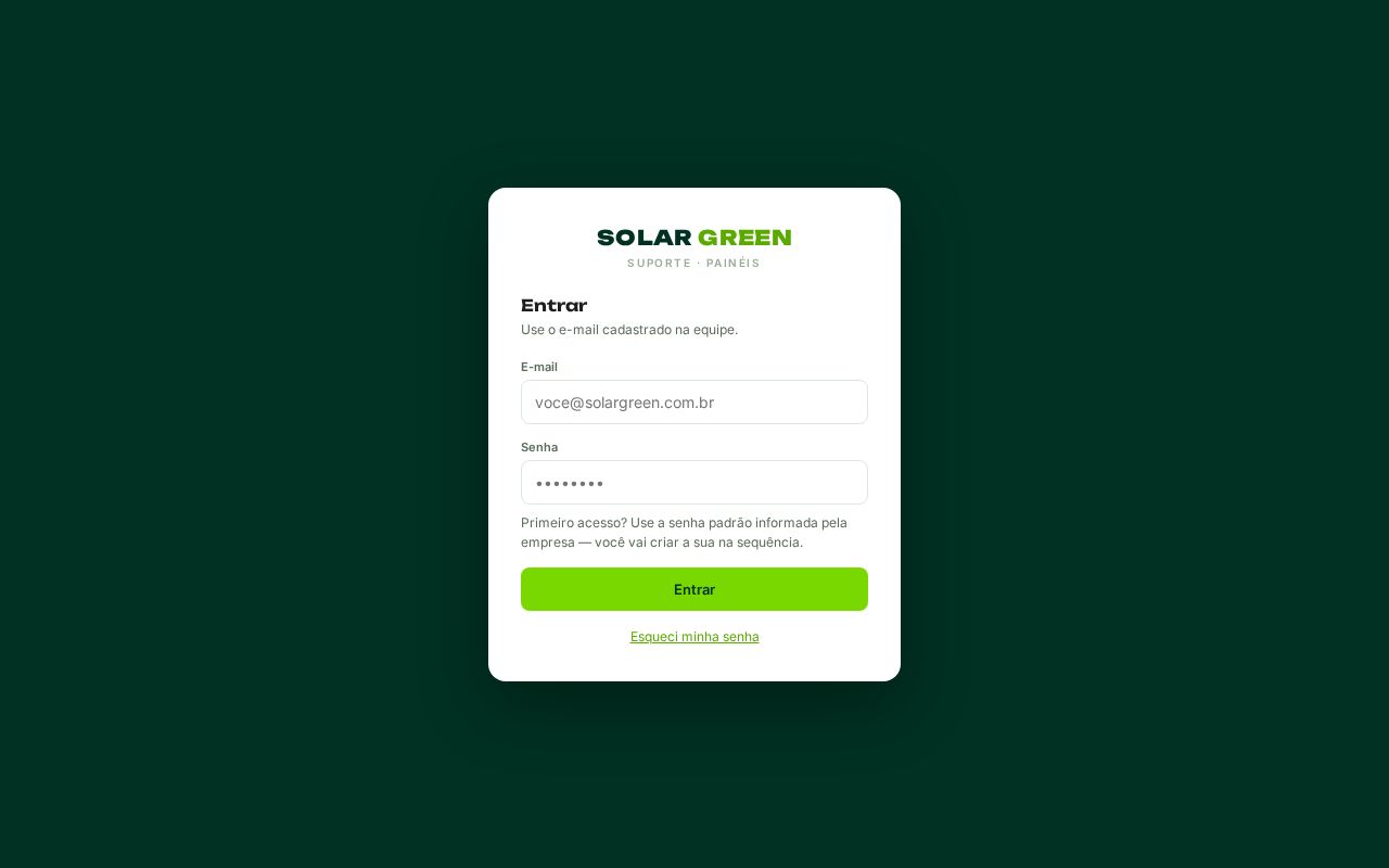 Preview of SolarGreen ERP
