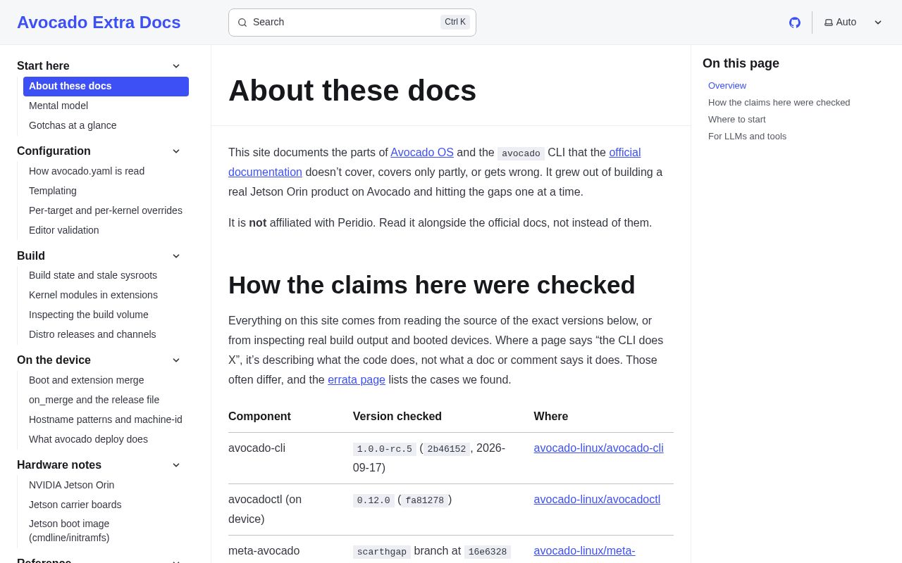 Preview of Avocado Extra Docs