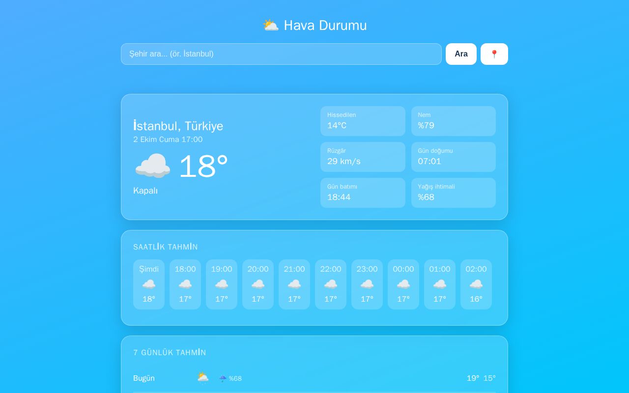 Preview of Hava Durumu