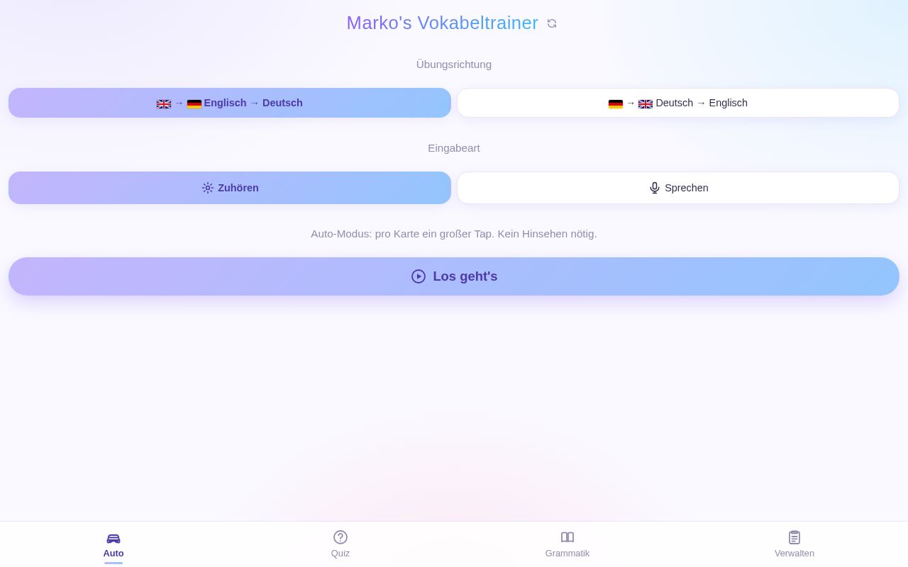 Preview of Vokabeltrainer