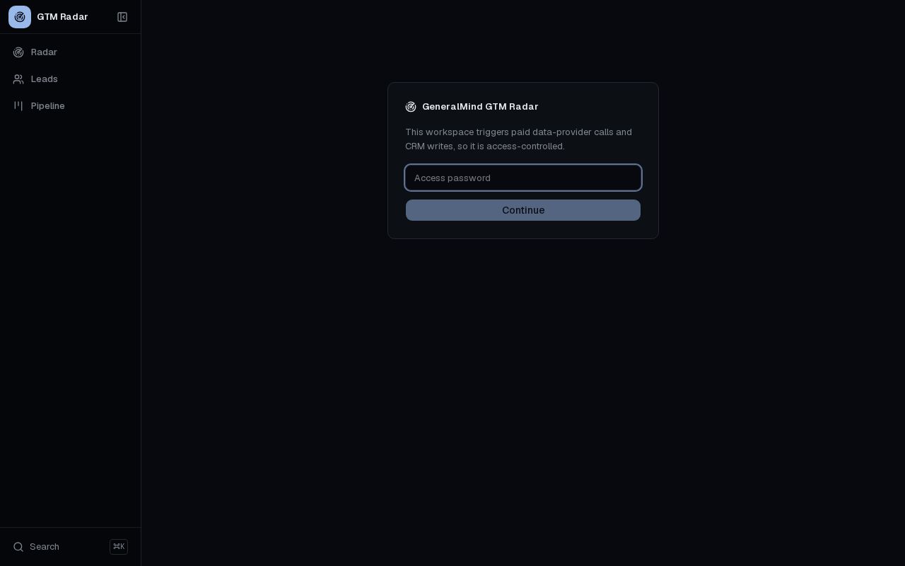 Preview of GeneralMind GTM