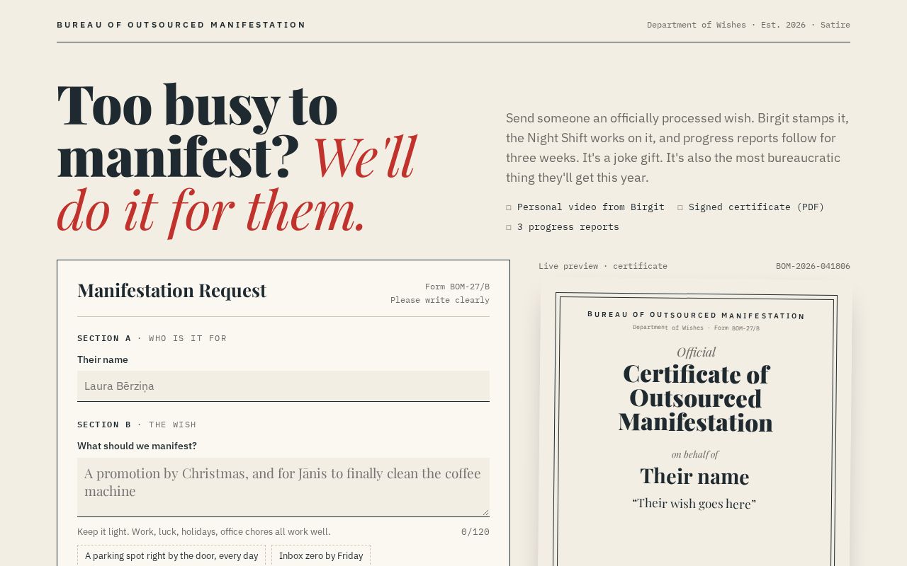Preview of Manifestationbureau Site