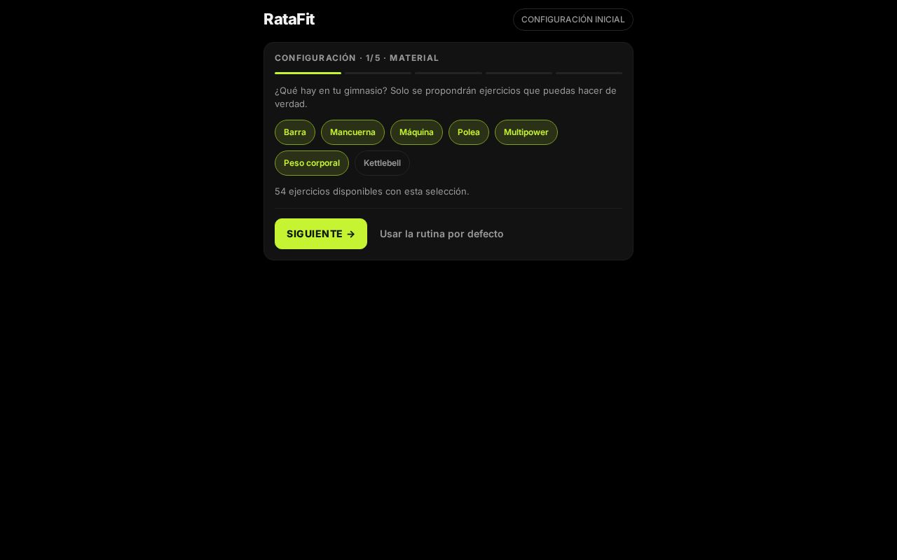 Preview of RataFit
