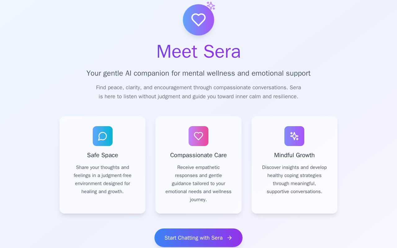 Preview of SerenityAI