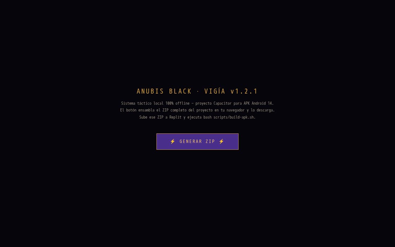 Preview of ANUBIS VIGÍA · APK Builder