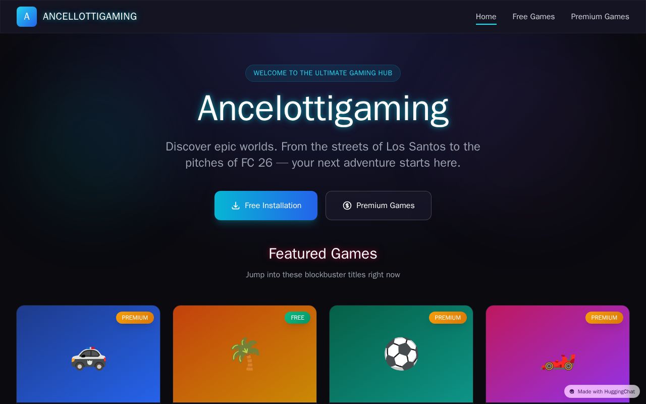 Preview of Ancelottigaming - Gaming Website