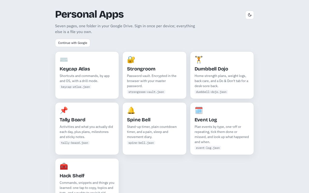 Preview of Personal Apps