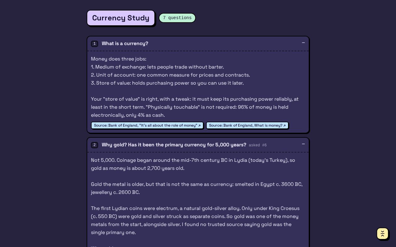 Preview of Currency Study