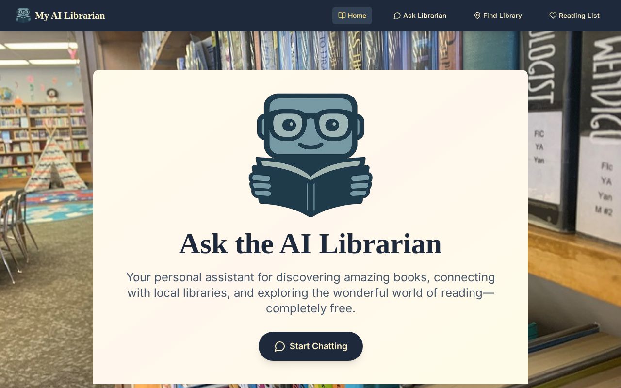 Preview of My AI Librarian