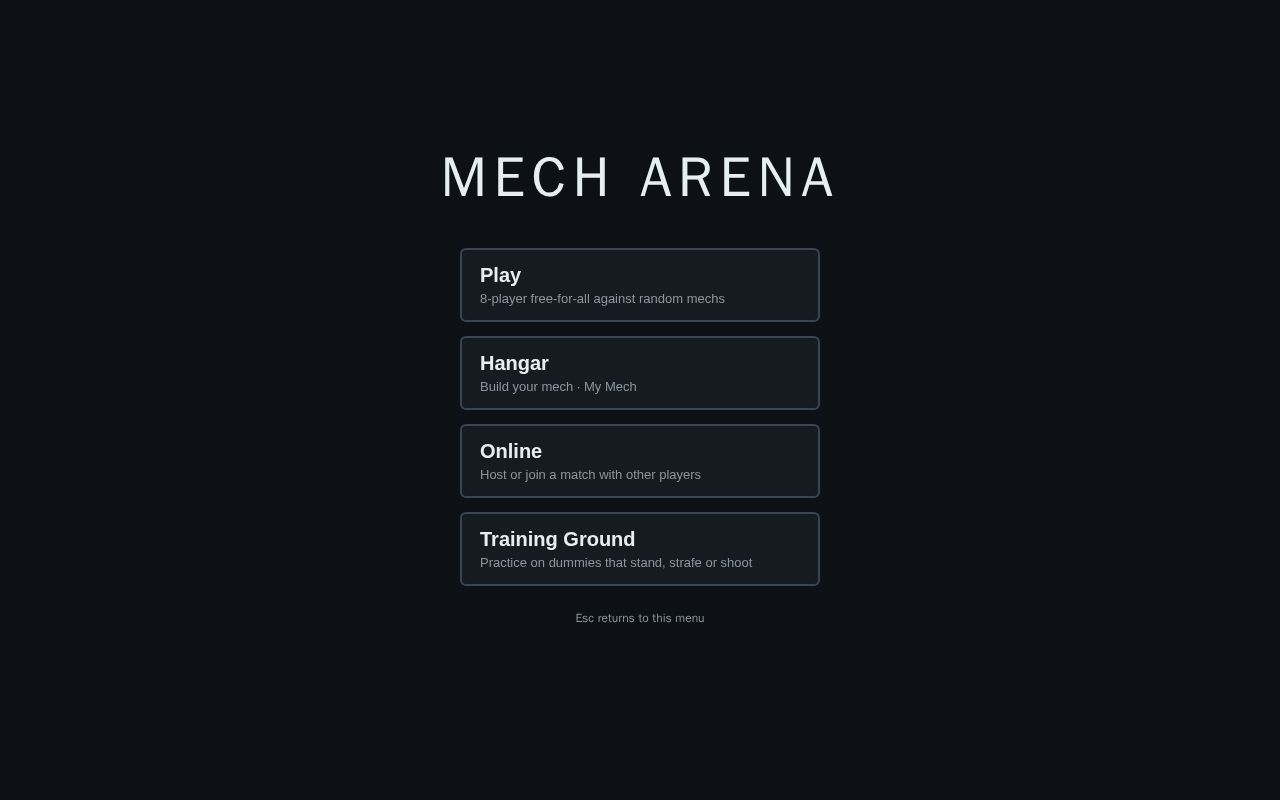 Preview of Mech Arena Game