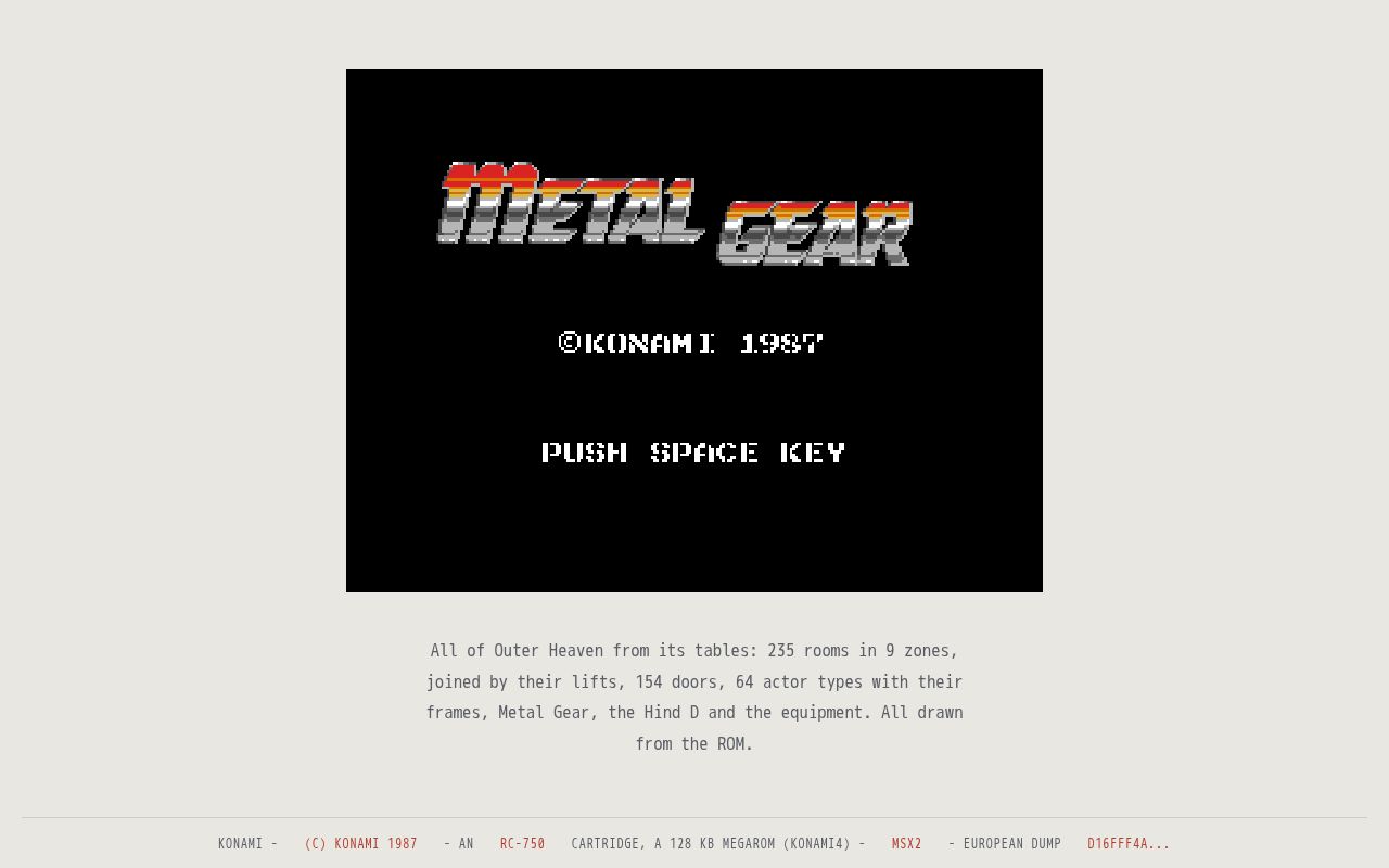 Preview of MetalGear Disassembly