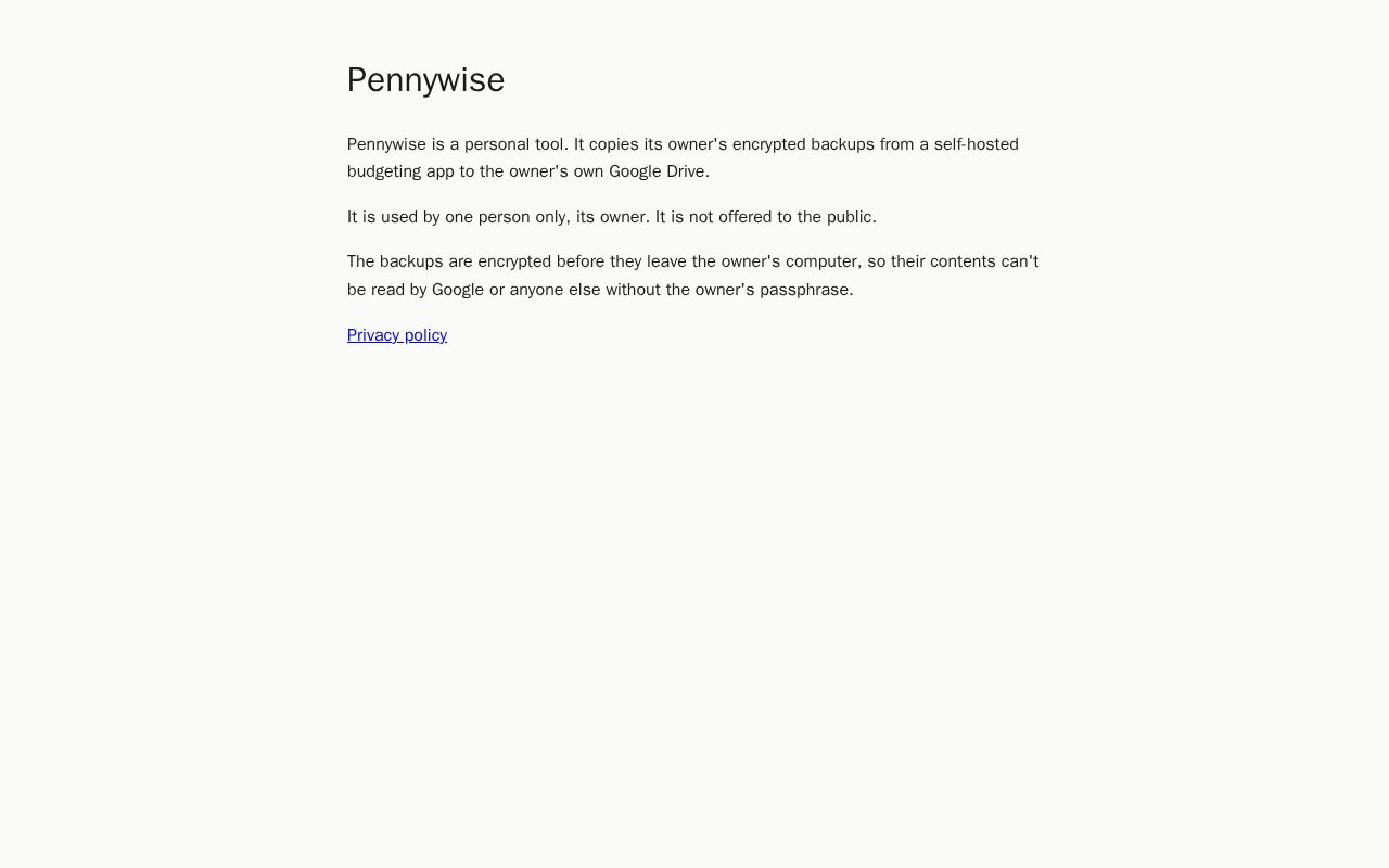 Preview of PennywiseOAuth