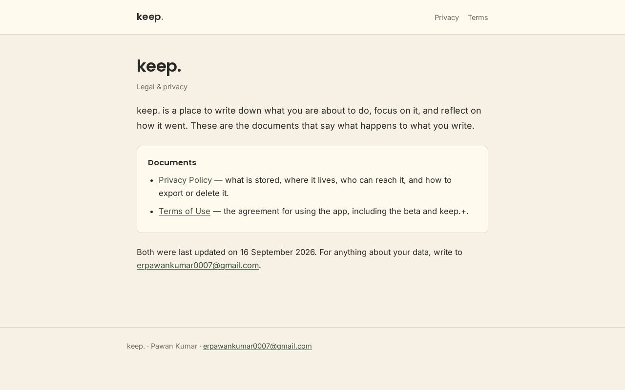 Preview of Keep Legal