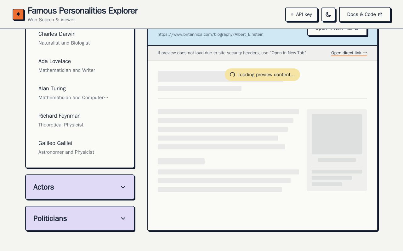 Preview of Who Search