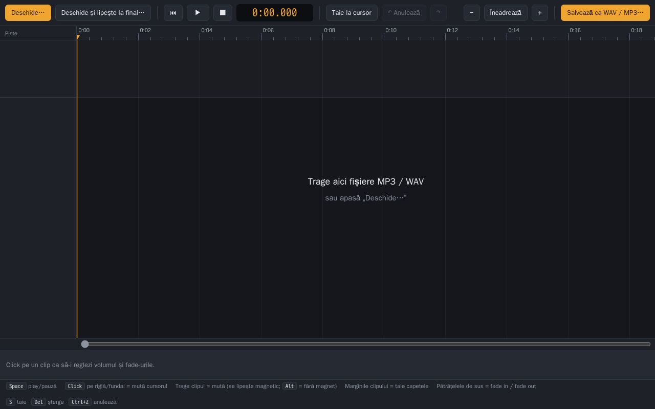 Preview of Editor Audio