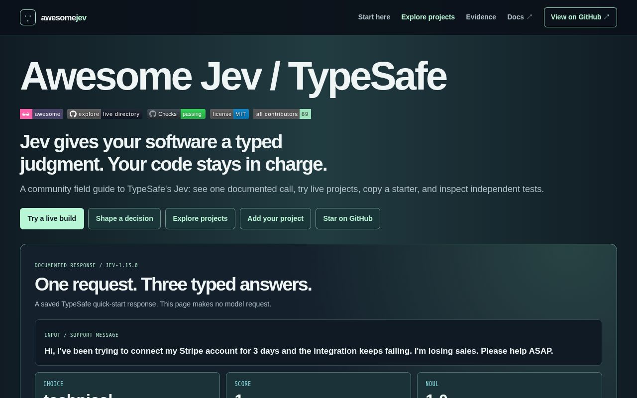 Preview of Awesome Typesafe Jev