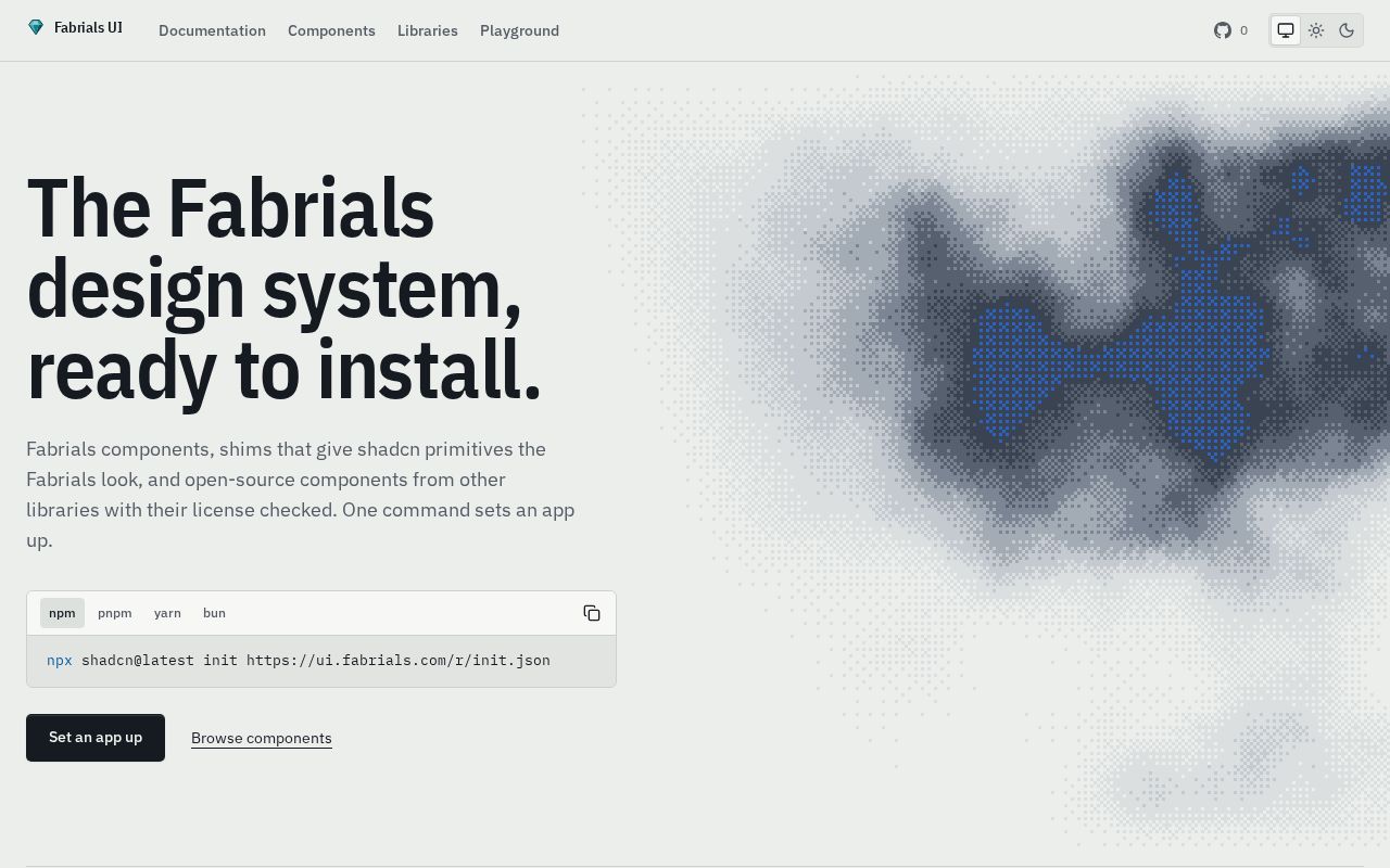 Preview of Fabrials Ui