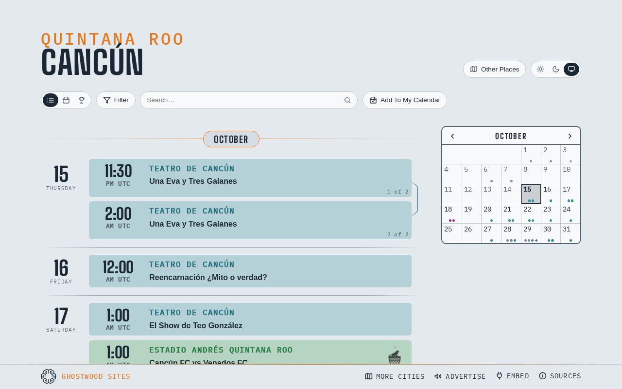 Preview of Cancún Events