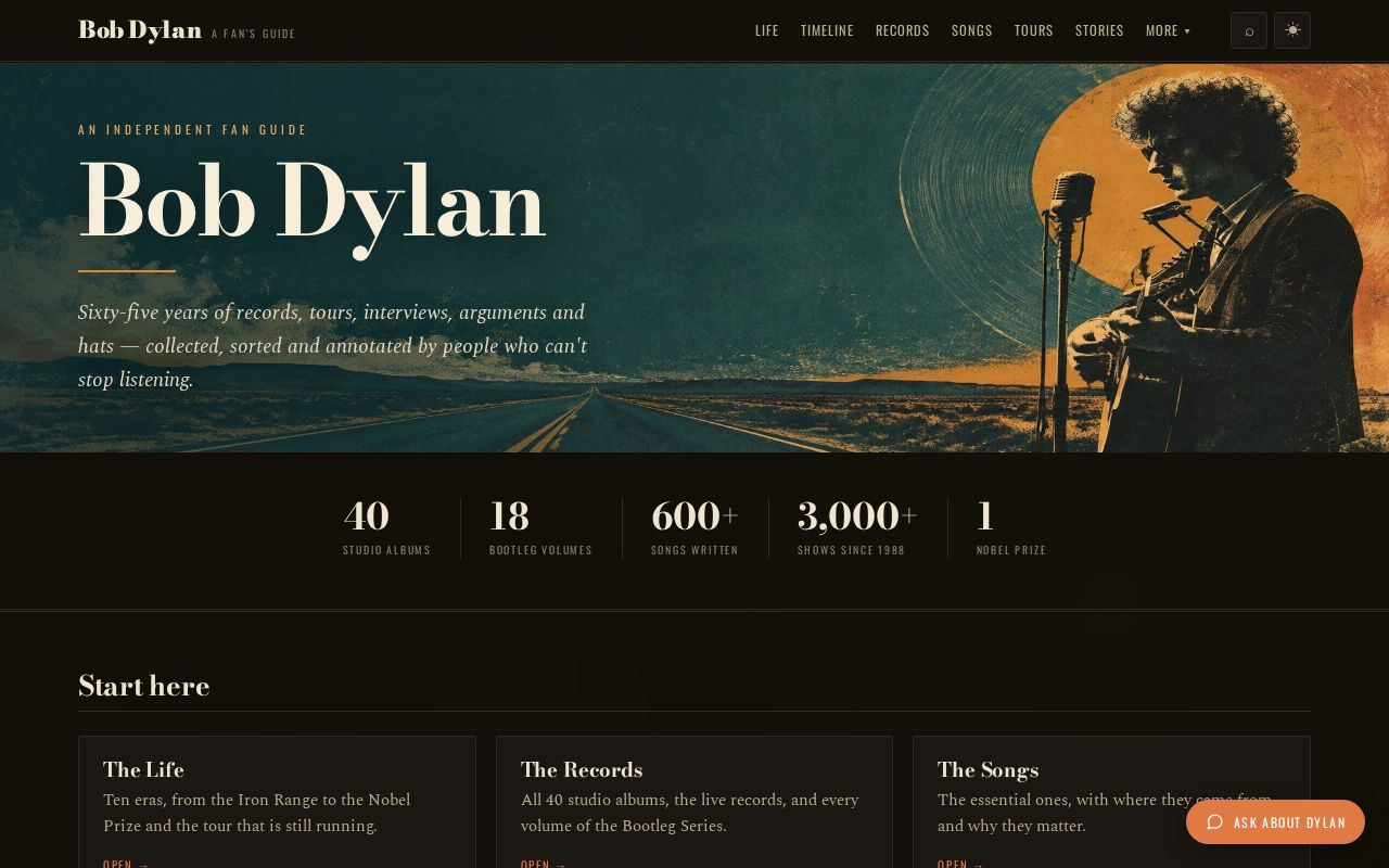 Preview of Bob Dylan Guide