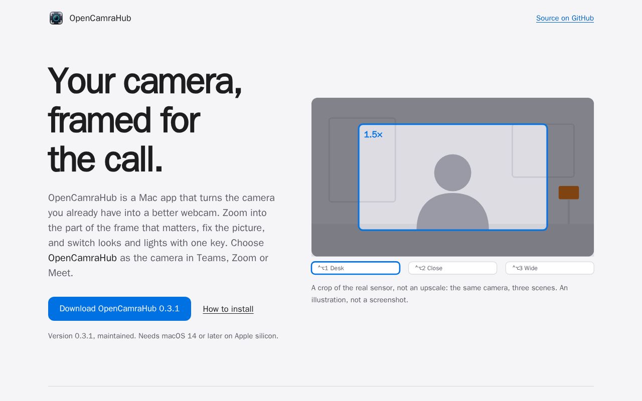 Preview of OpenCamraHub