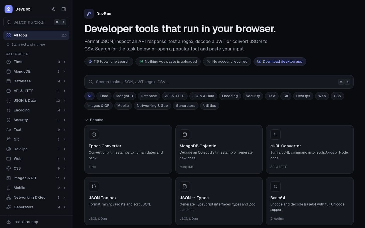 Preview of Devbox