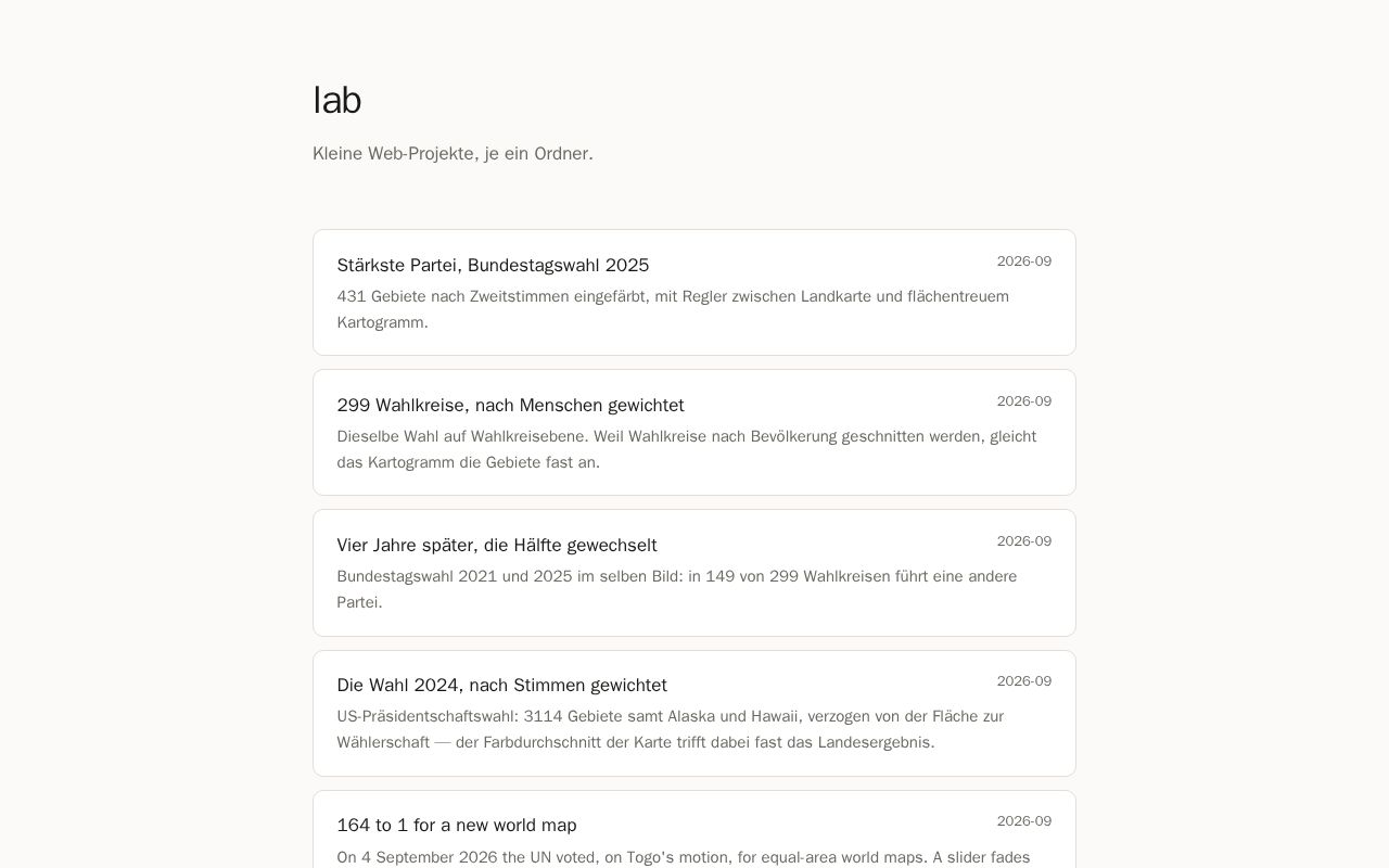 Preview of Sammel-Repo für kleine Web-Projekte — je ein Ordner mit index.html