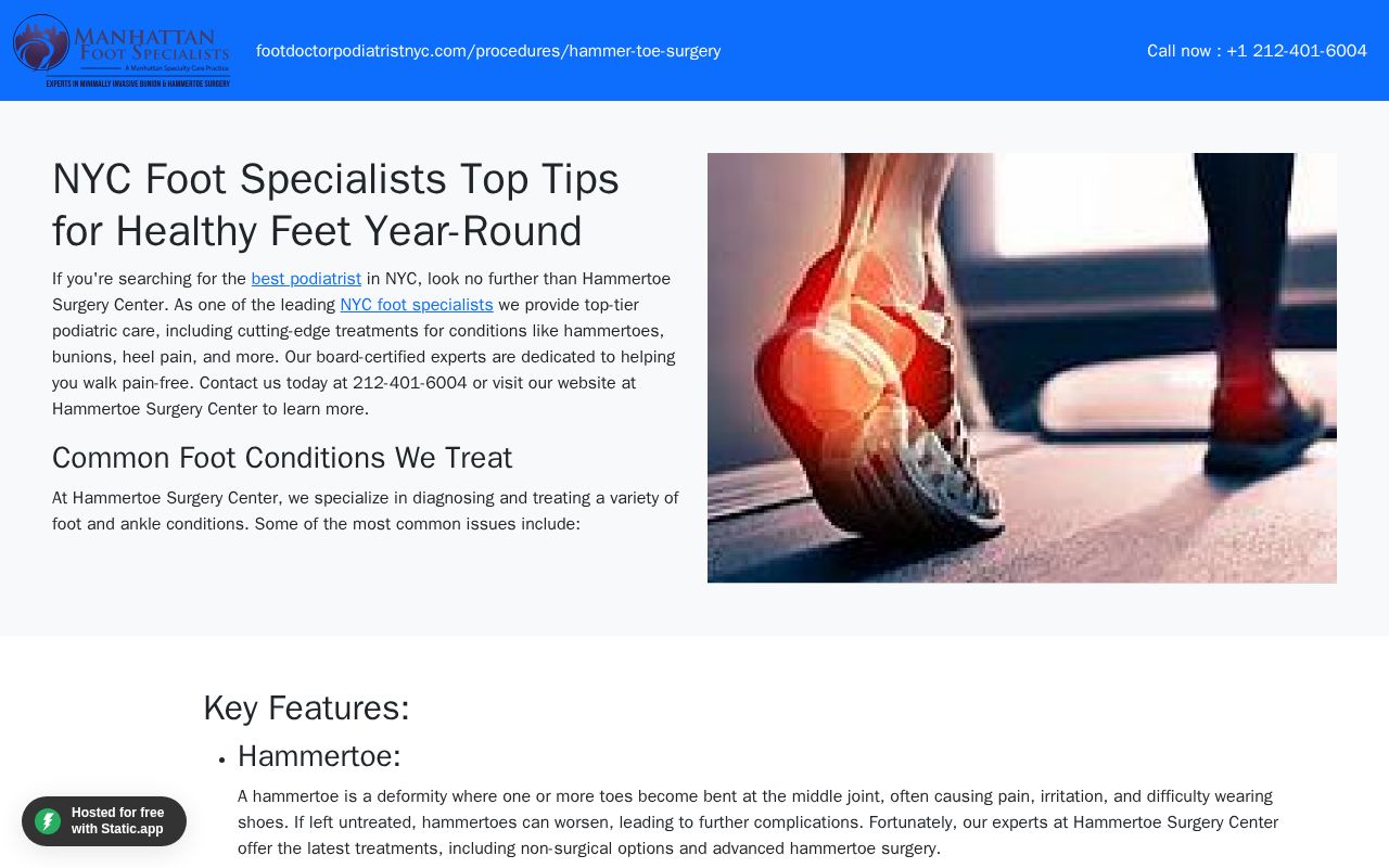 Preview of Nycfootspecialiststoptipsforhealthyfeetyearround