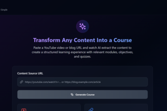 Preview of On-Demand Course Builder