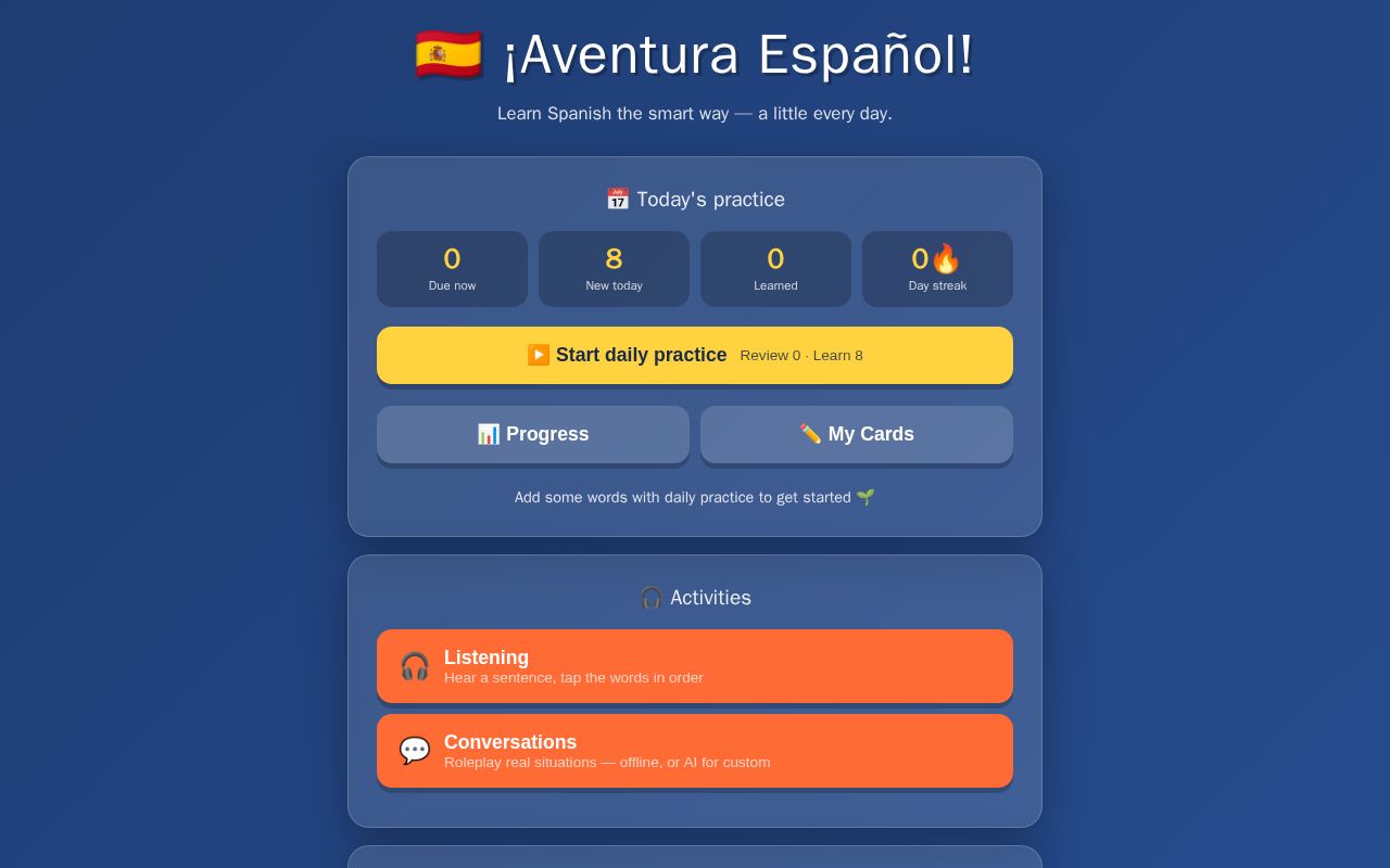 Preview of Aventura Espanol