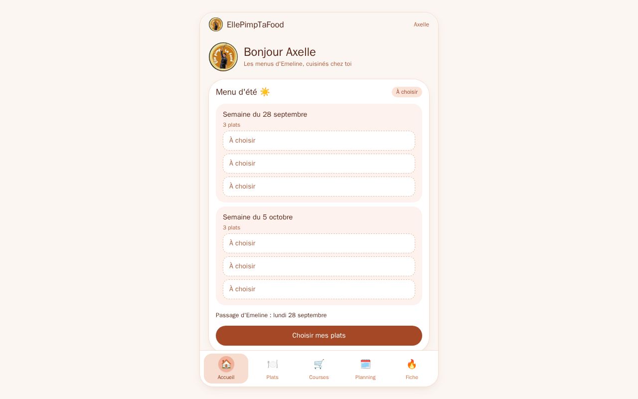 Preview of Batch Cooking App