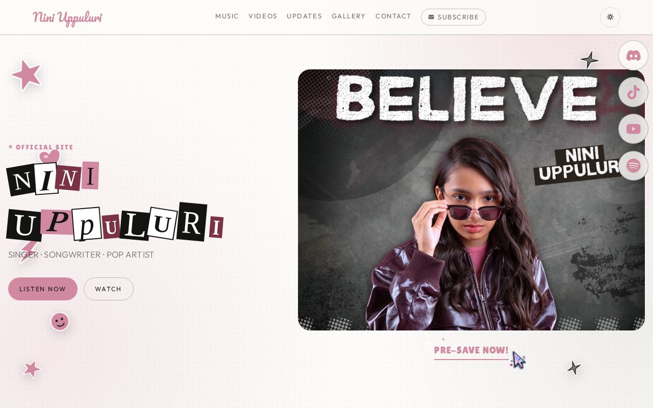 Preview of Nini's Website test repository