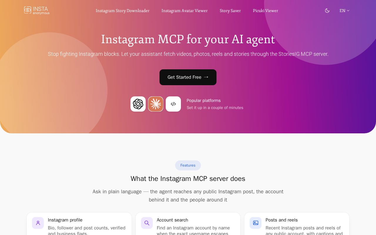 Preview of Instagram Mcp