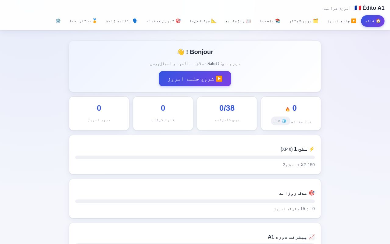 Preview of Edito A1 French App